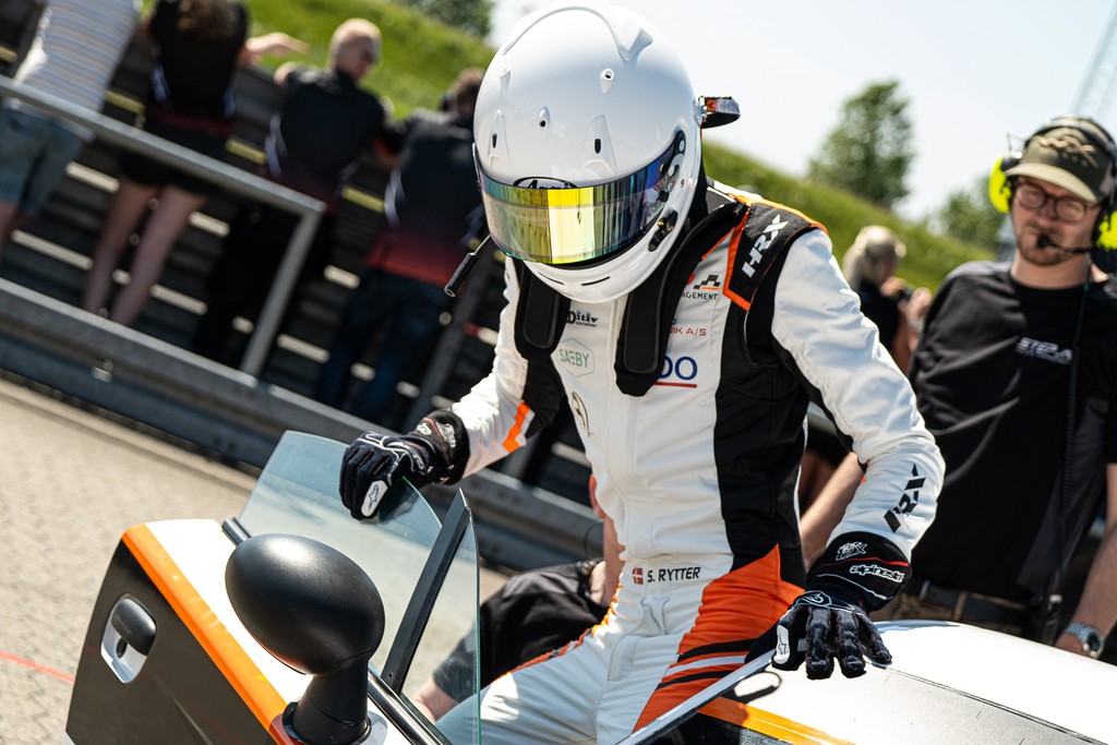 Silas Rytter får en varm weekend i Sønderjylland
(Foto: Kim Gripping)